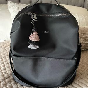 Mina Baie Black nylon Full Stevie gunmetal hardware